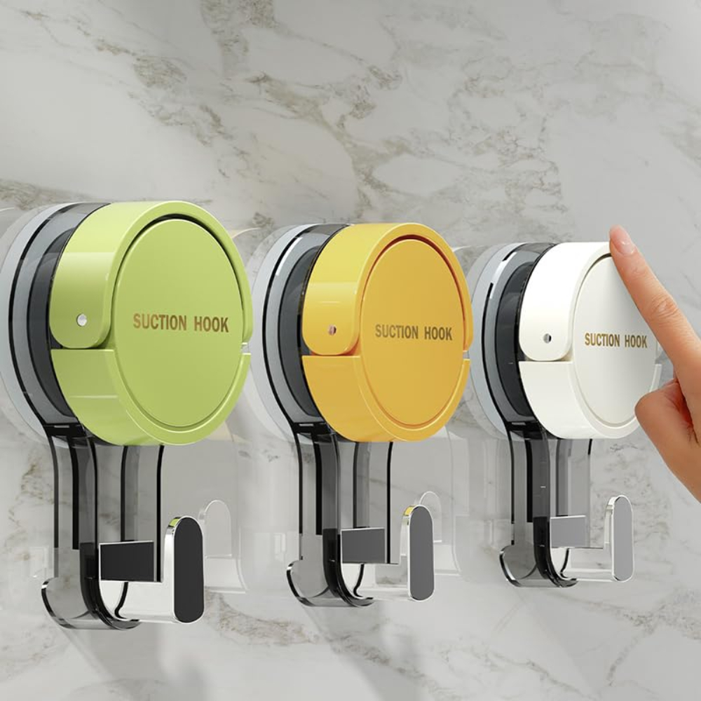 Home Bathroom Key - 1-3PCS Strong Vacuum Suction Hooks -