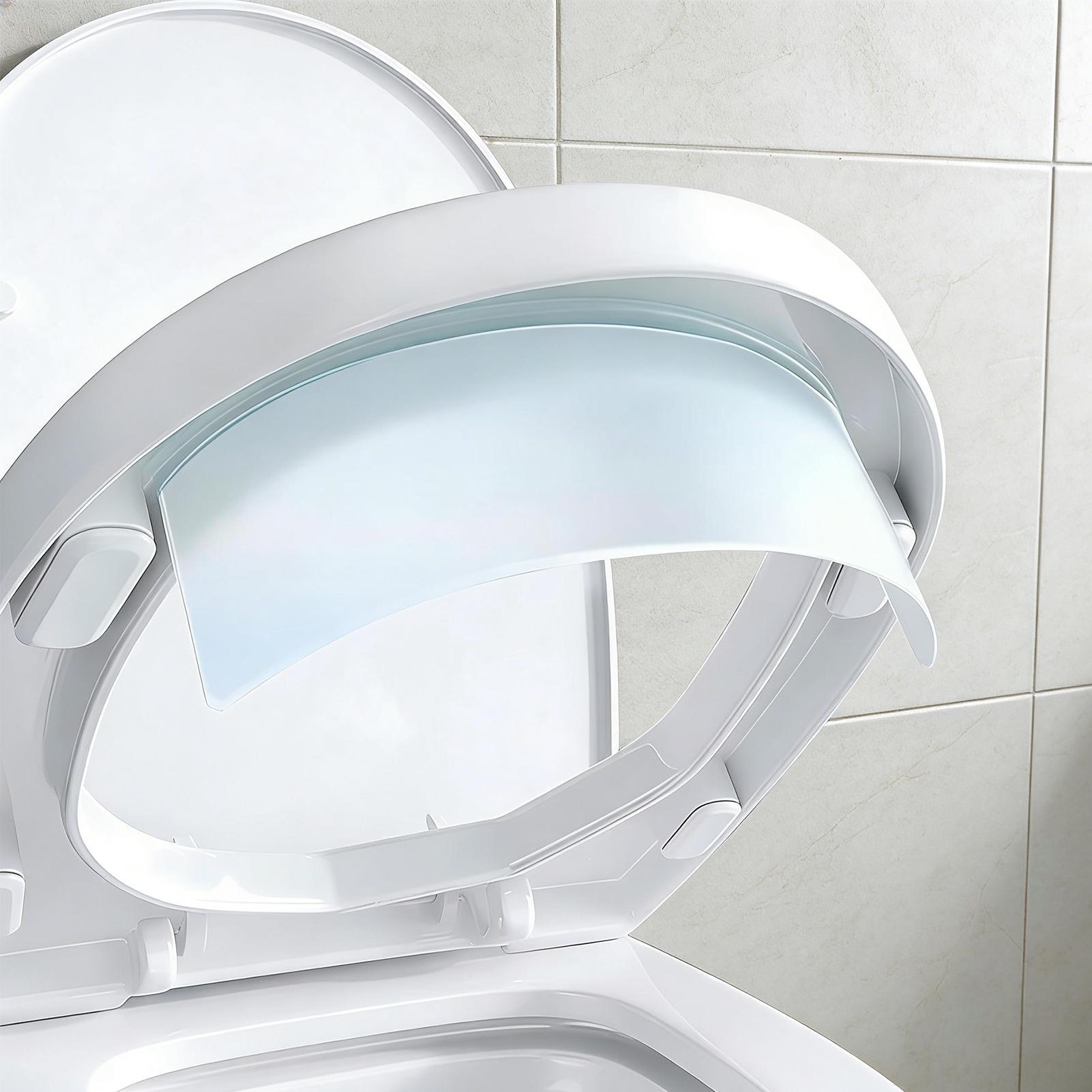 Home Bathroom With Two Toilets - Splash Guard For Toilet High-Density Hydrophobic