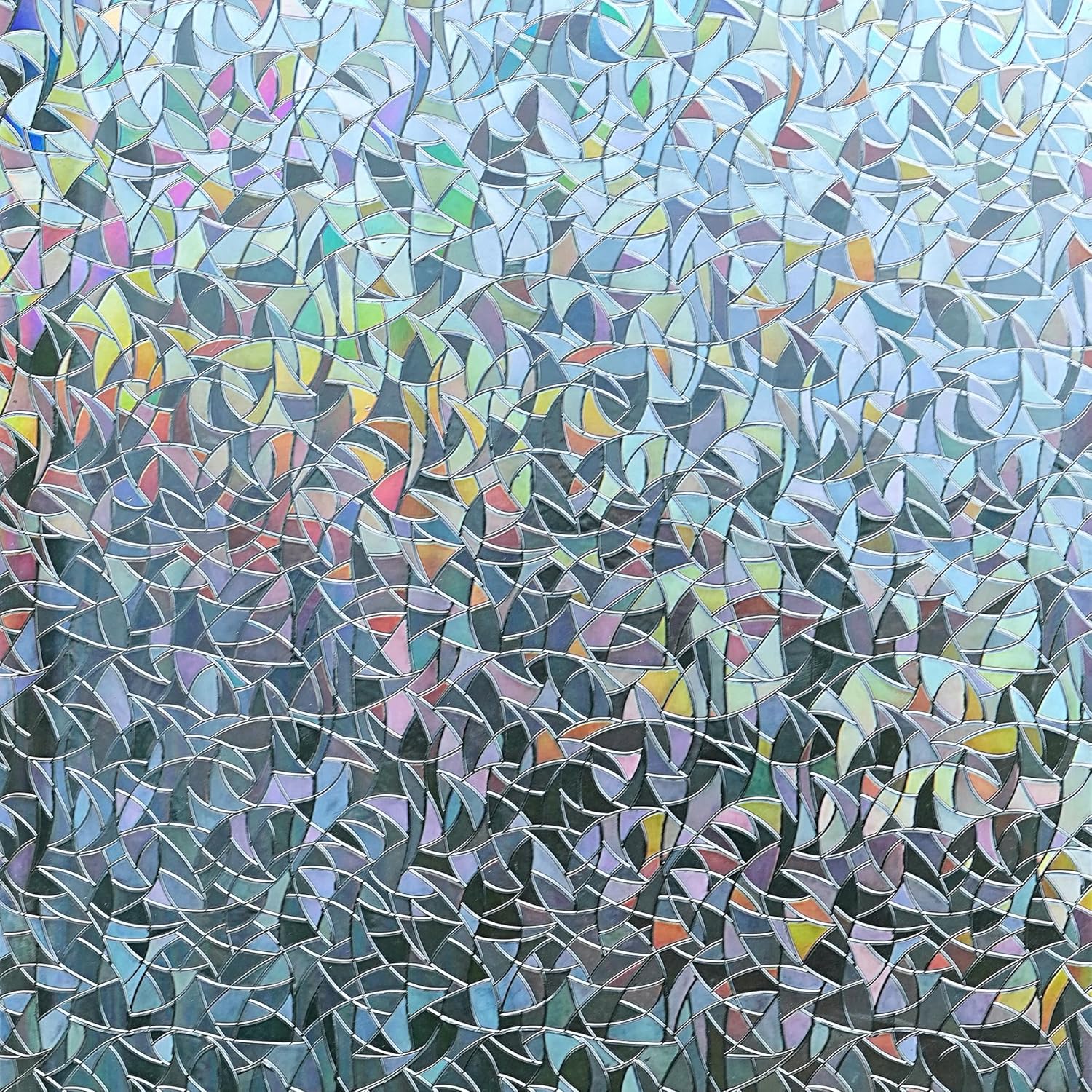 Home One Bathroom - Rainbow Window Cling Privacy Film Static