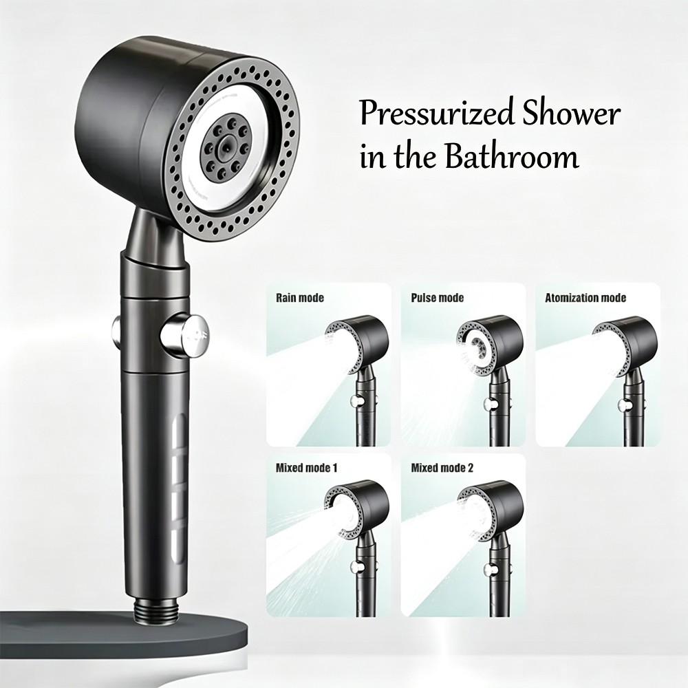 Home Bathroom Key - High-Pressure Handheld Shower Head Water-Saving Design