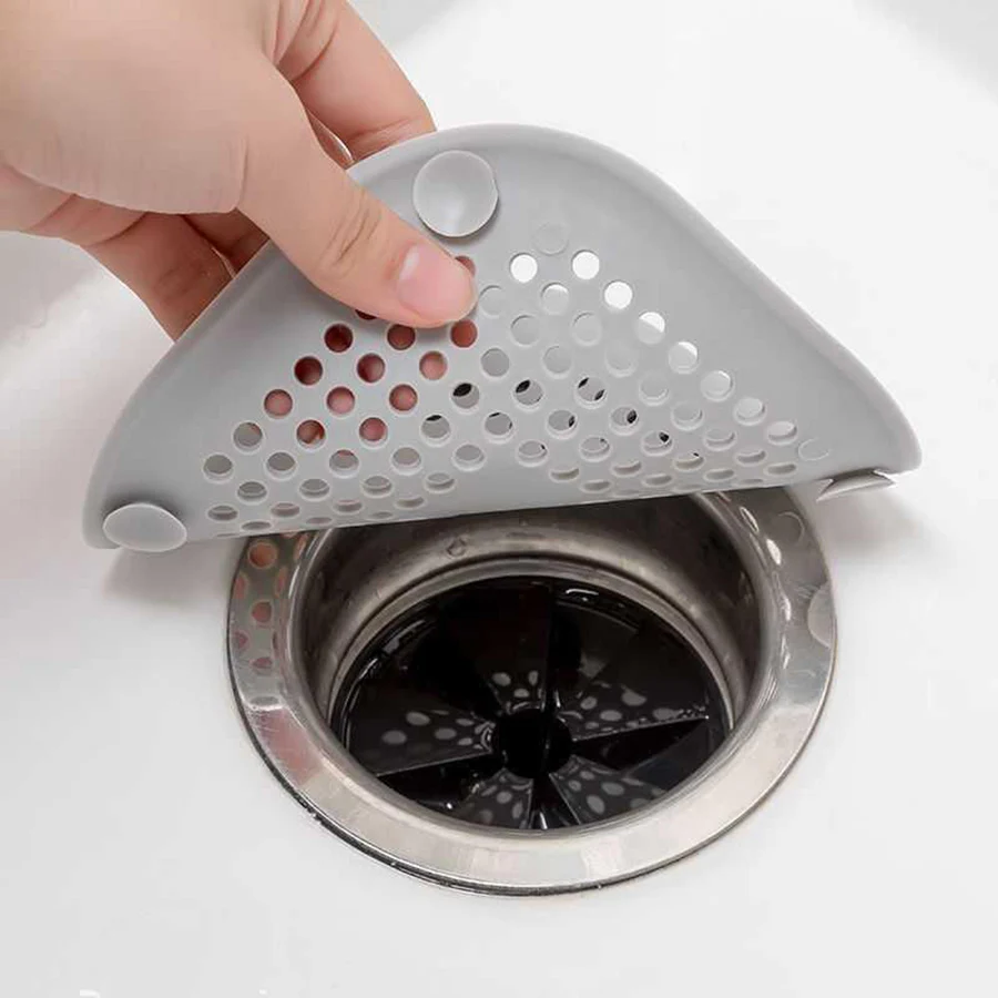 Home Bathroom Mats - 1/2/5PCS Square Silicone Floor Drain Sticker