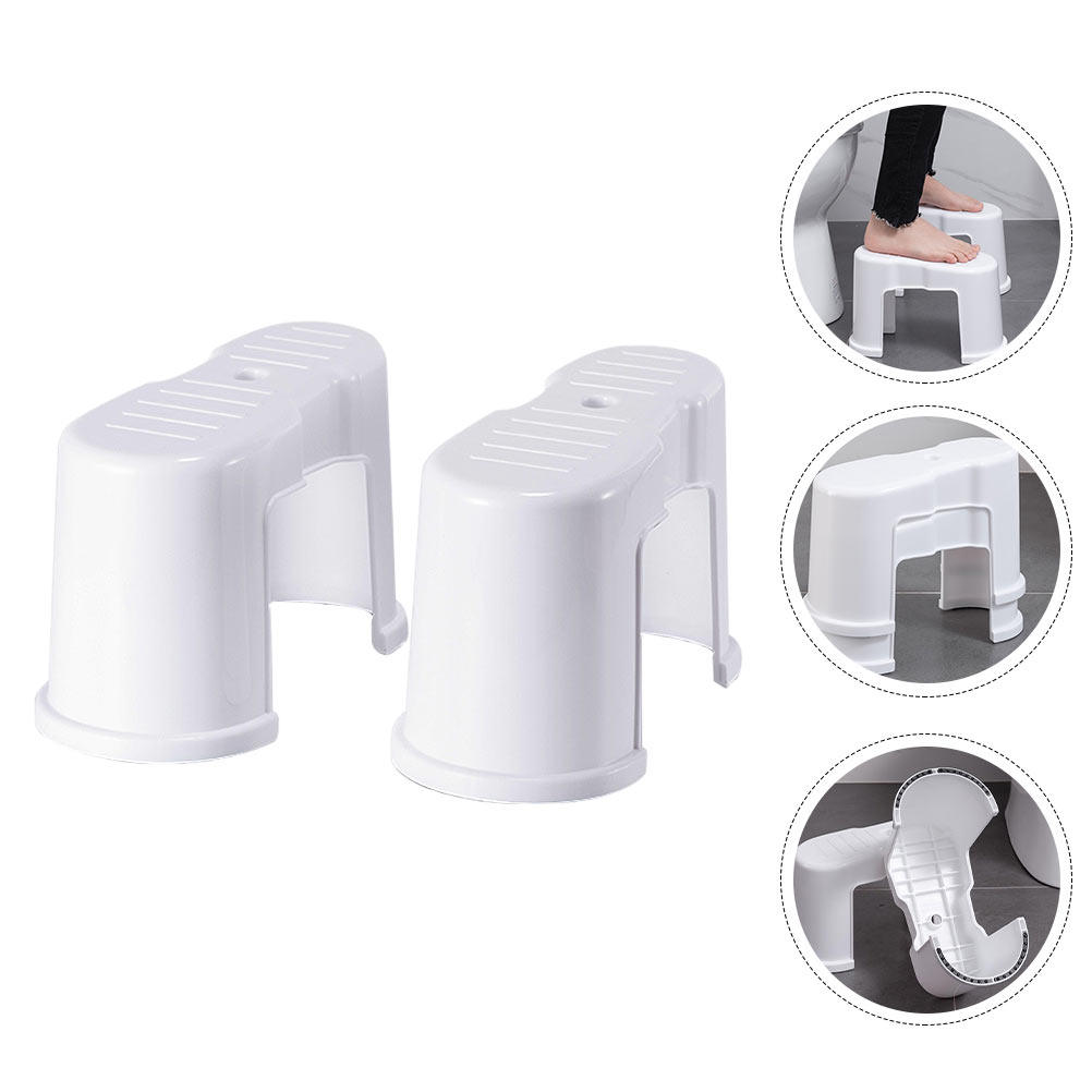 Home Bathroom Decor Ideas - Portable Toilet Footstool Plastic Stool Home
