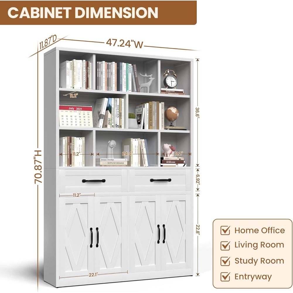 Sturdy Metal Tall Bookcase wit - Home & Bathroom Building Products Pte Ltd บทวิจารณ์และราคา