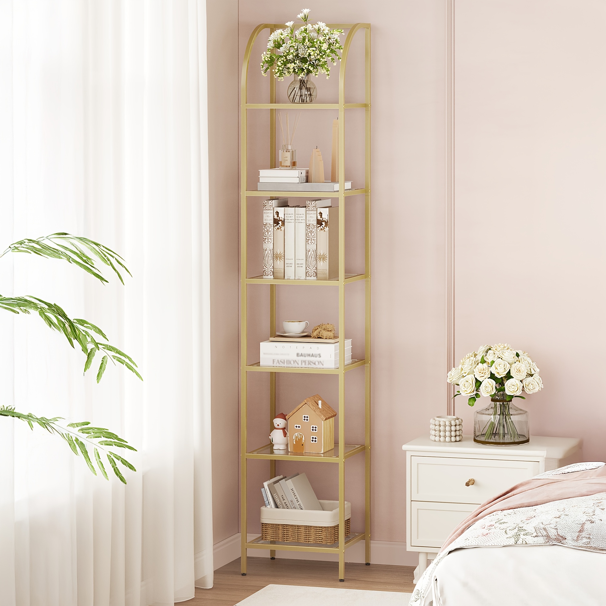 Bookcase Bookshelf, Tempered G - Home & Bathroom Building Products Pte Ltd บทวิจารณ์และราคา