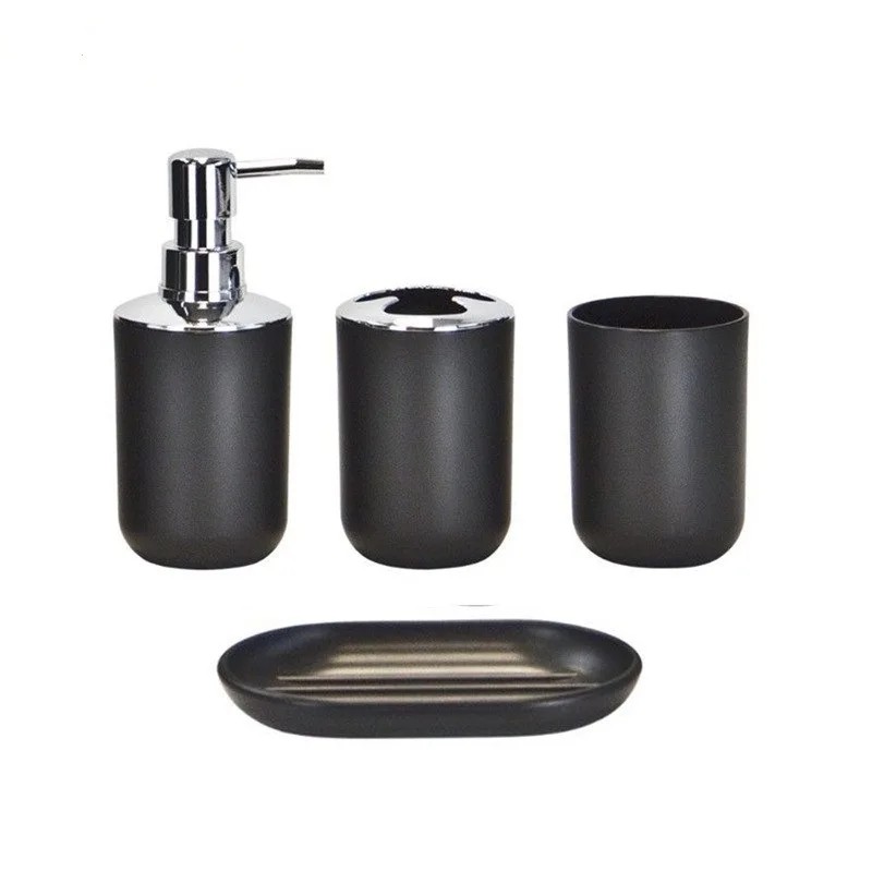 4pcs Bathroom Set, Plastic Gif - Zara Home Bathroom Set บทวิจารณ์และราคา