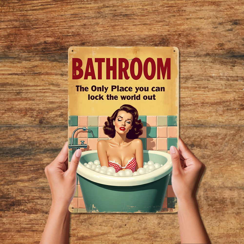 Funny Bathroom Rules Vintage M - Home Bathroom Decor Ideas บทวิจารณ์และราคา