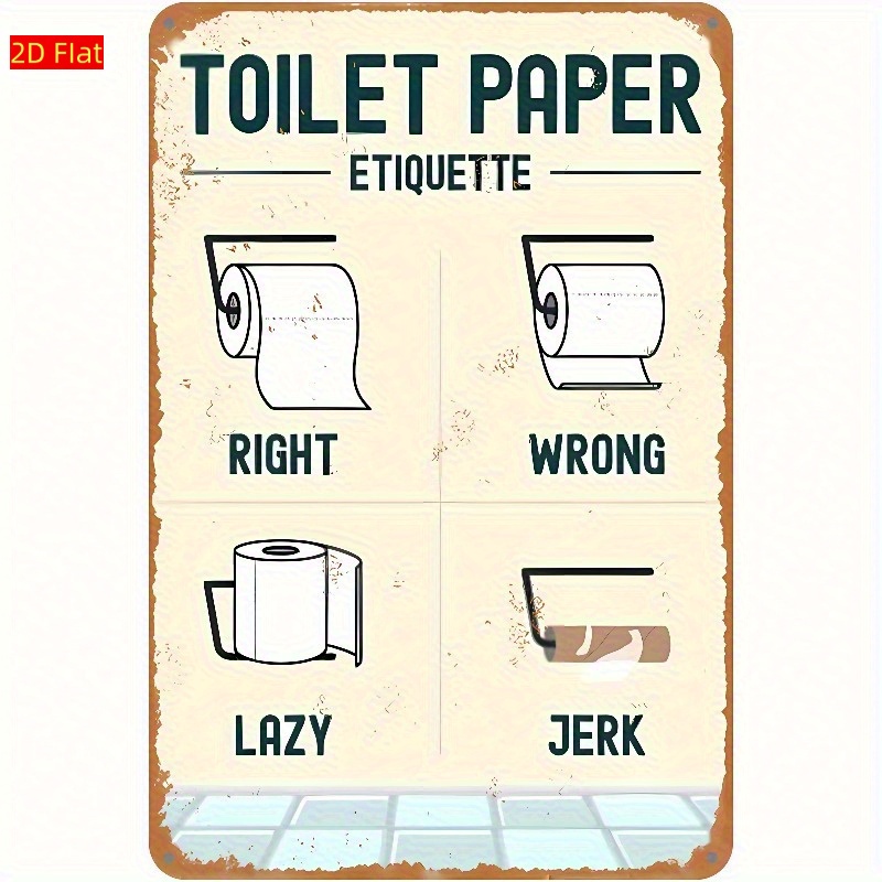 Wooden Toilet Paper Etiquette  - Home Bathroom Etiquette บทวิจารณ์และราคา