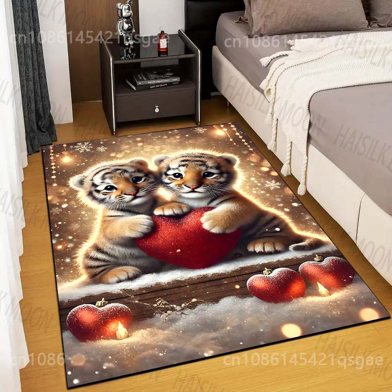 Two Cute Little Tigers Carpet  - Home Bathroom With Two Toilets บทวิจารณ์และราคา