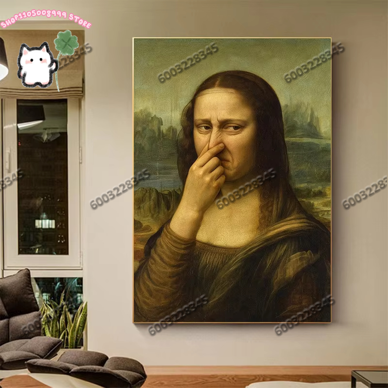 1PC Funny Art Posters Funny Ce - Home Bathroom Pictures บทวิจารณ์และราคา