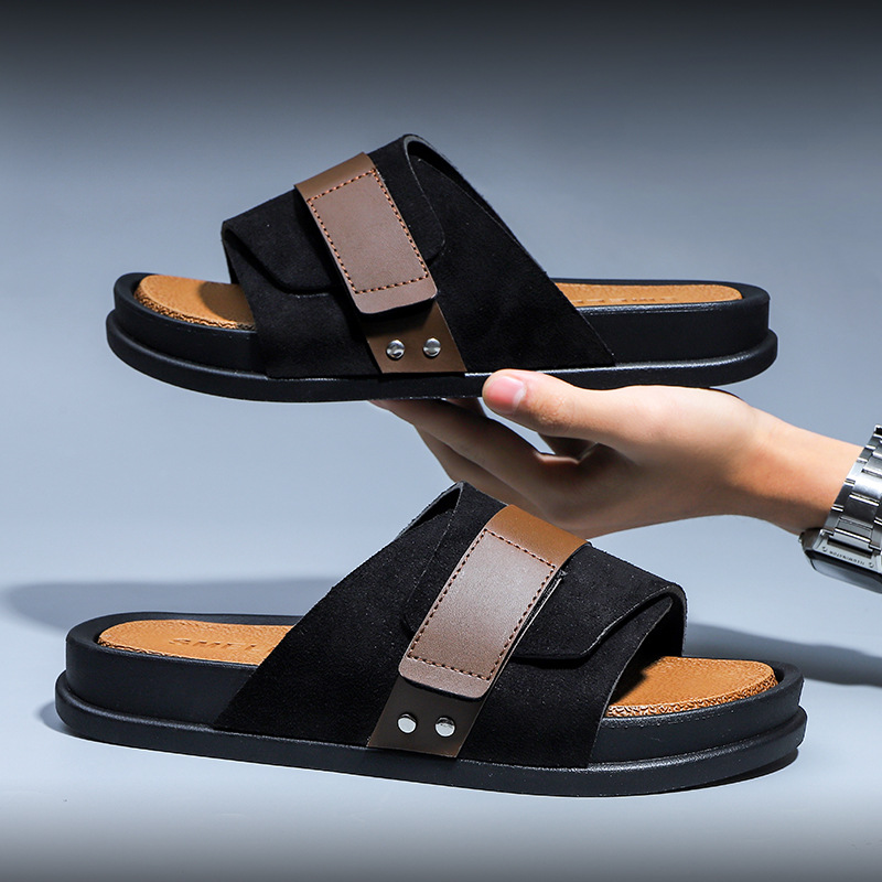 Summer men's slippers Korean v - Home One Bathroom บทวิจารณ์และราคา