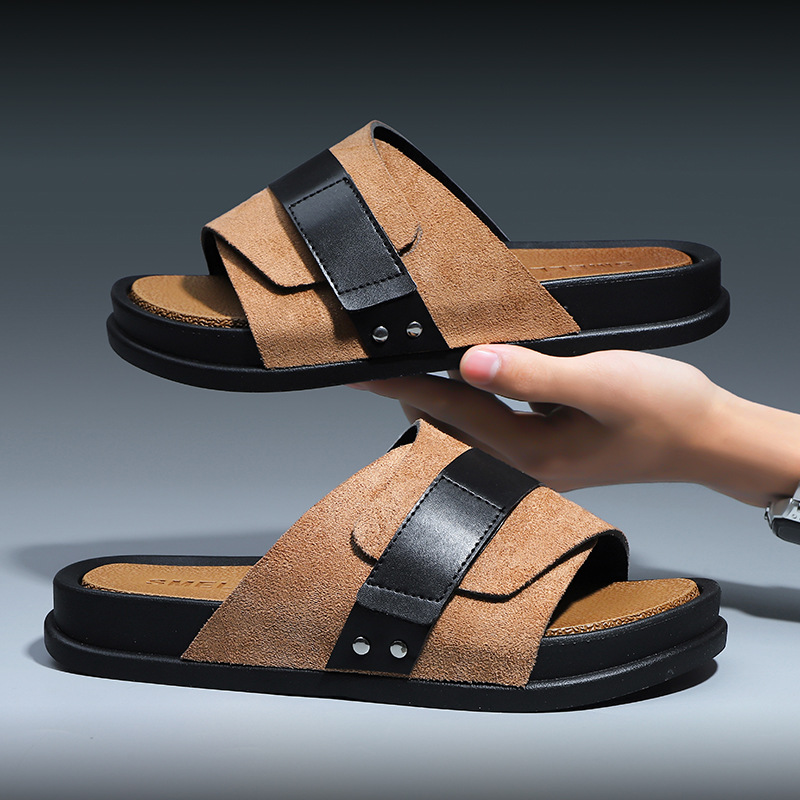 Summer men's slippers Korean v - Home One Bathroom บทวิจารณ์และราคา