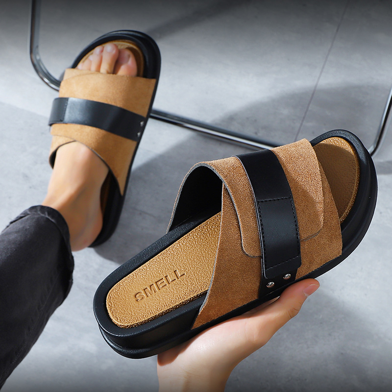 Summer men's slippers Korean v - Home One Bathroom บทวิจารณ์และราคา