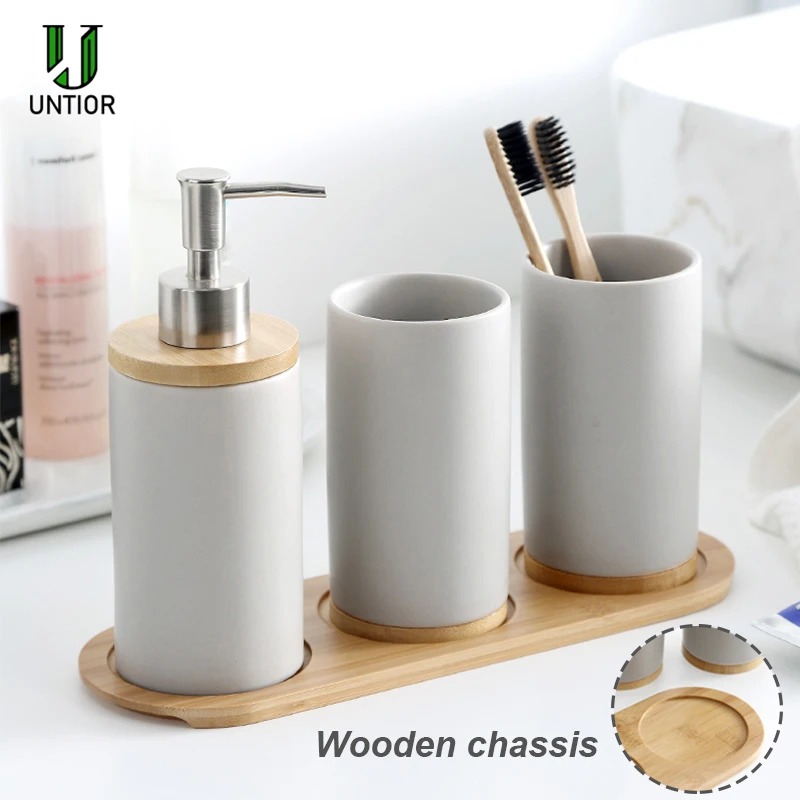 Ceramic Bathroom Accessories S - Zara Home Bathroom Set บทวิจารณ์และราคา