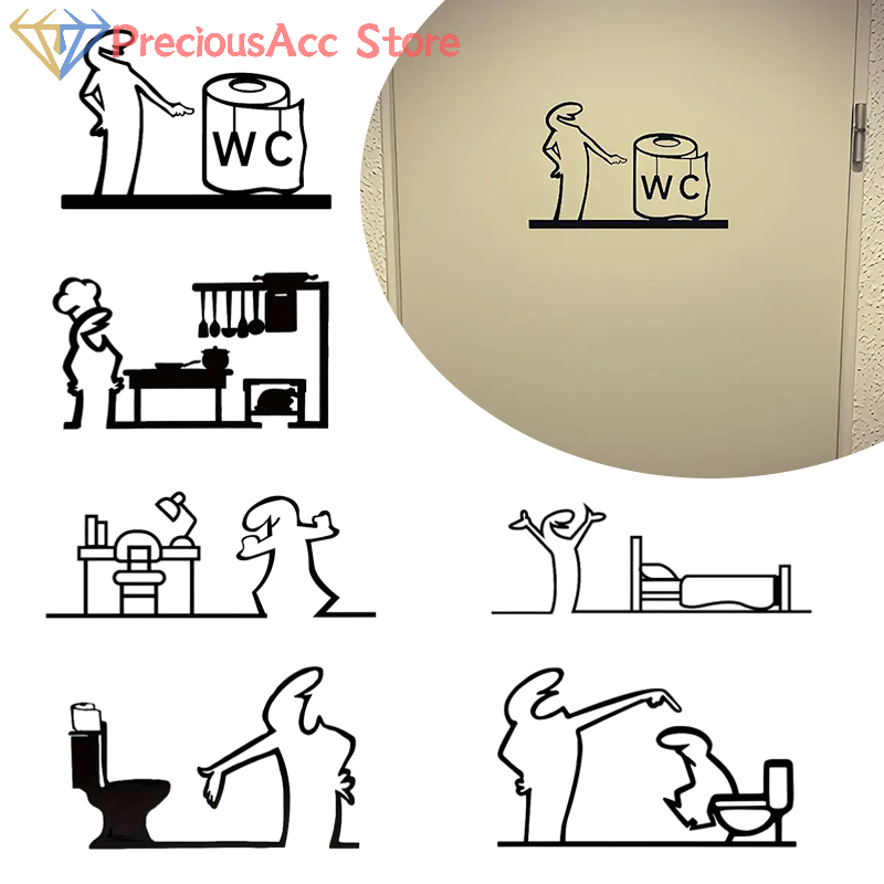 La Linea Minimalist Line Art S - Home Bathroom Door Signs บทวิจารณ์และราคา
