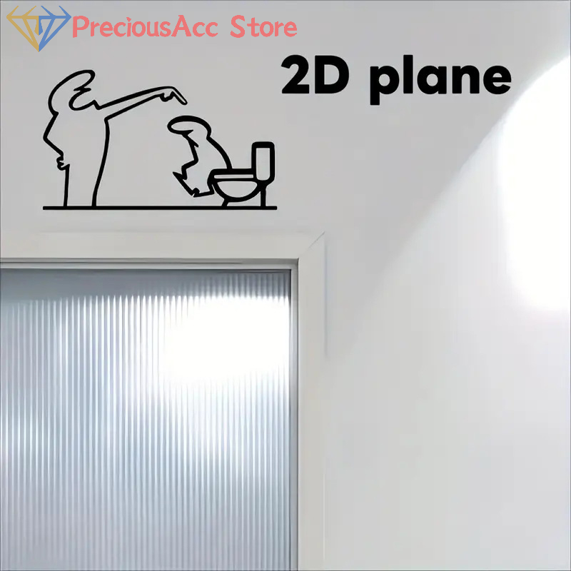 La Linea Minimalist Line Art S - Home Bathroom Door Signs บทวิจารณ์และราคา
