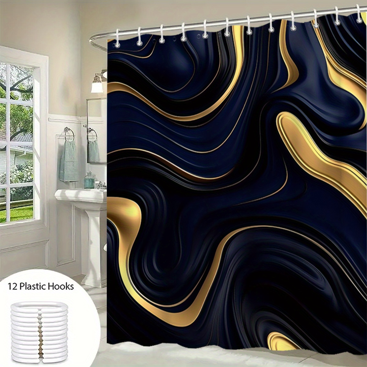 1/3 Piece Black Gold Bath Set  - Zara Home Bathroom Set บทวิจารณ์และราคา