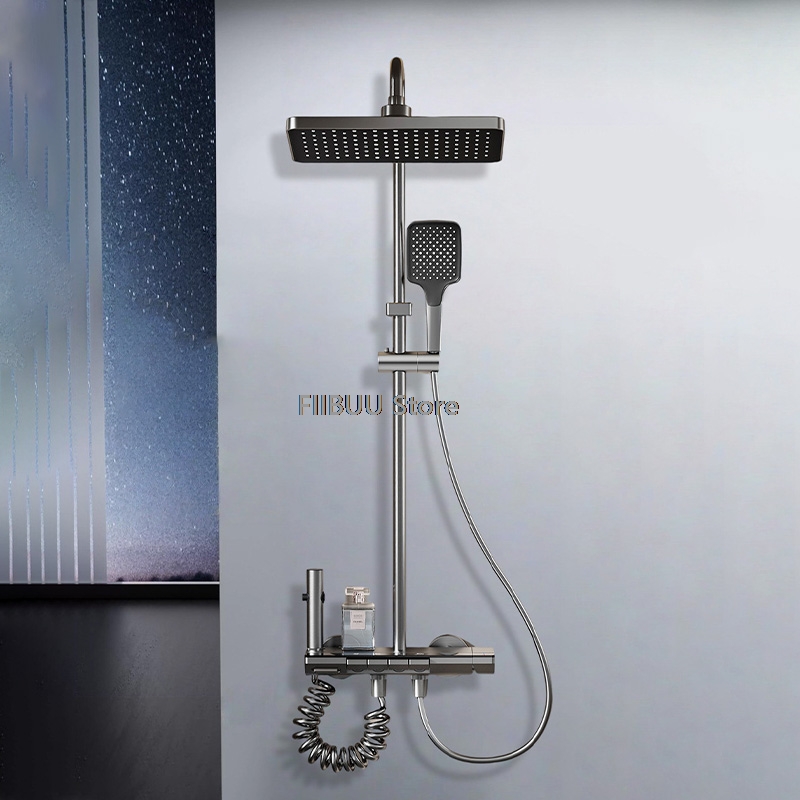 LED Display Shower System With - Home Outlet Bathroom บทวิจารณ์และราคา