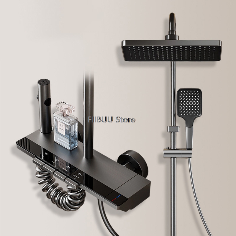 LED Display Shower System With - Home Outlet Bathroom บทวิจารณ์และราคา