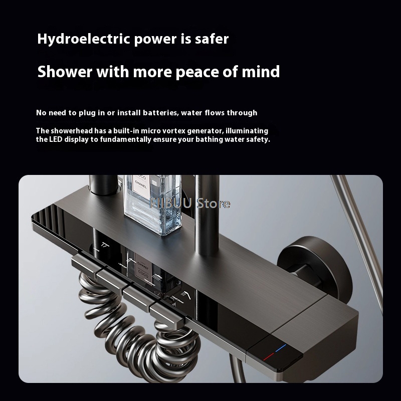 LED Display Shower System With - Home Outlet Bathroom บทวิจารณ์และราคา