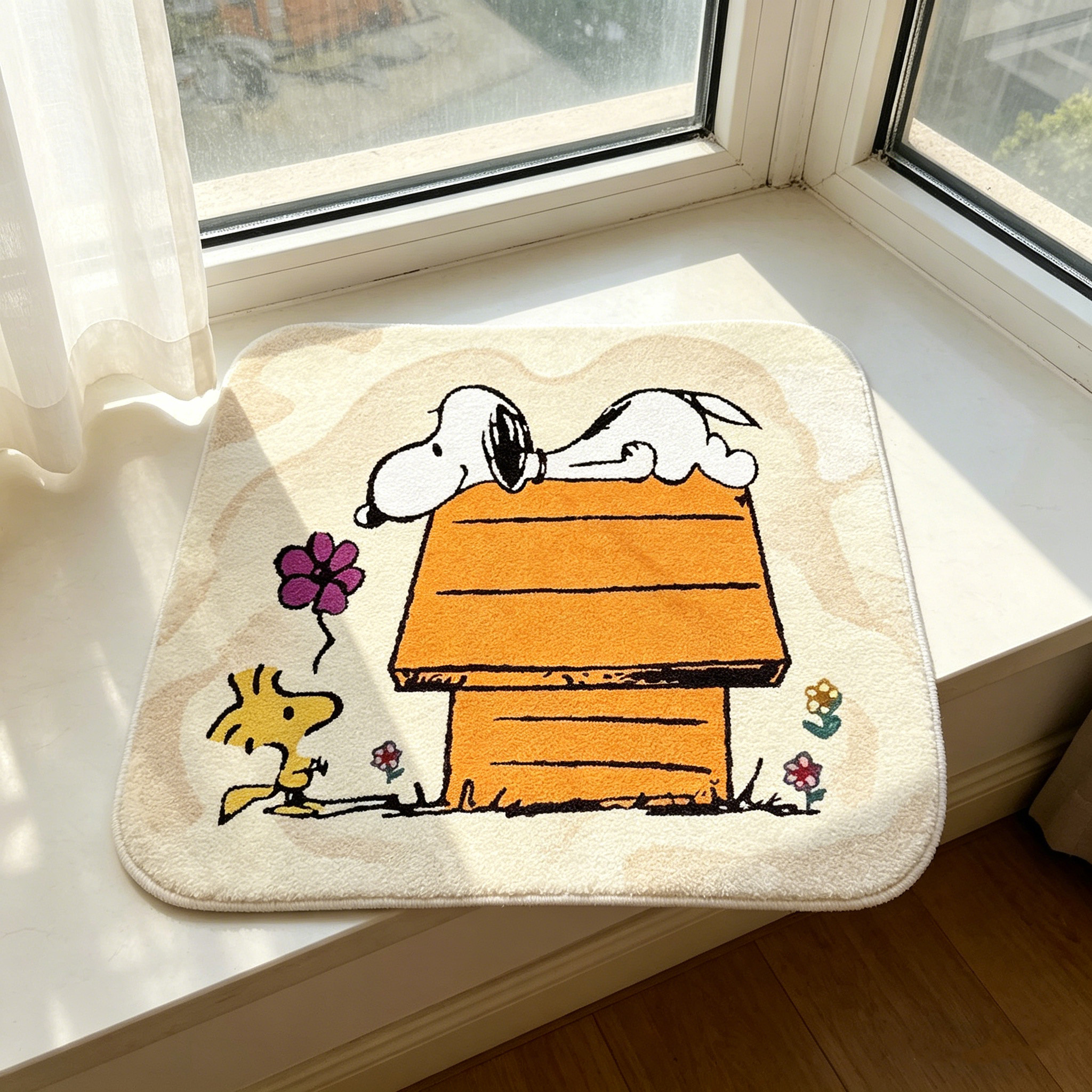 Cute Cartoon Snoopy House Shap - Home Bathroom Mats บทวิจารณ์และราคา