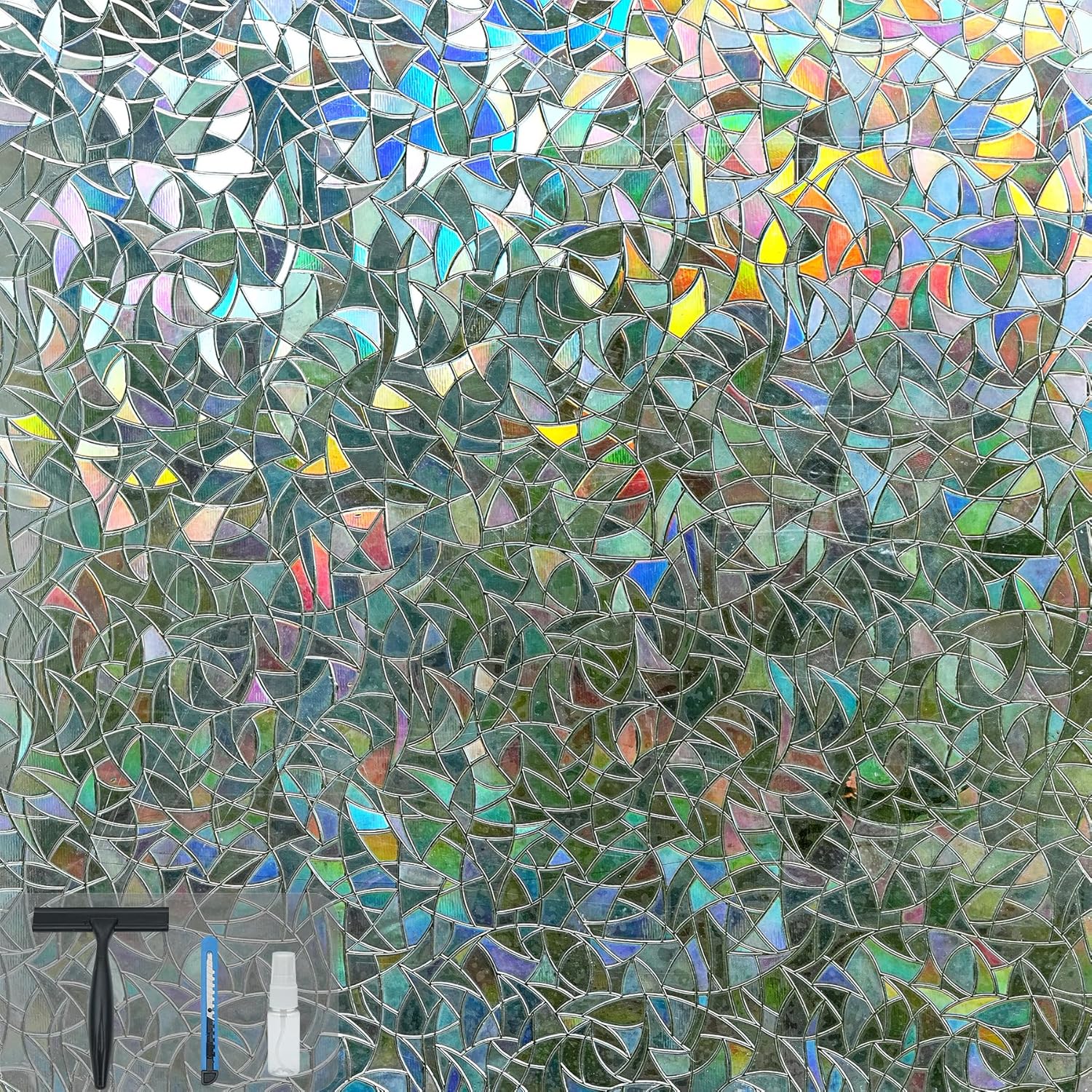 Rainbow Window Cling Privacy F - Home One Bathroom บทวิจารณ์และราคา