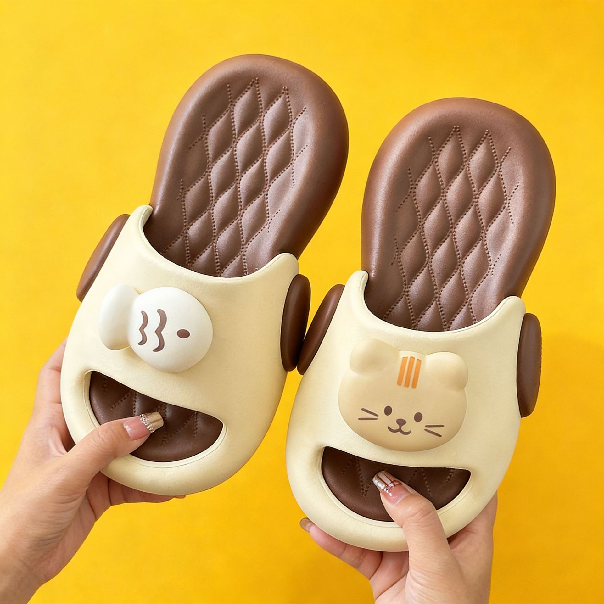 Cartoon kitten platform slippe - Home One Bathroom บทวิจารณ์และราคา