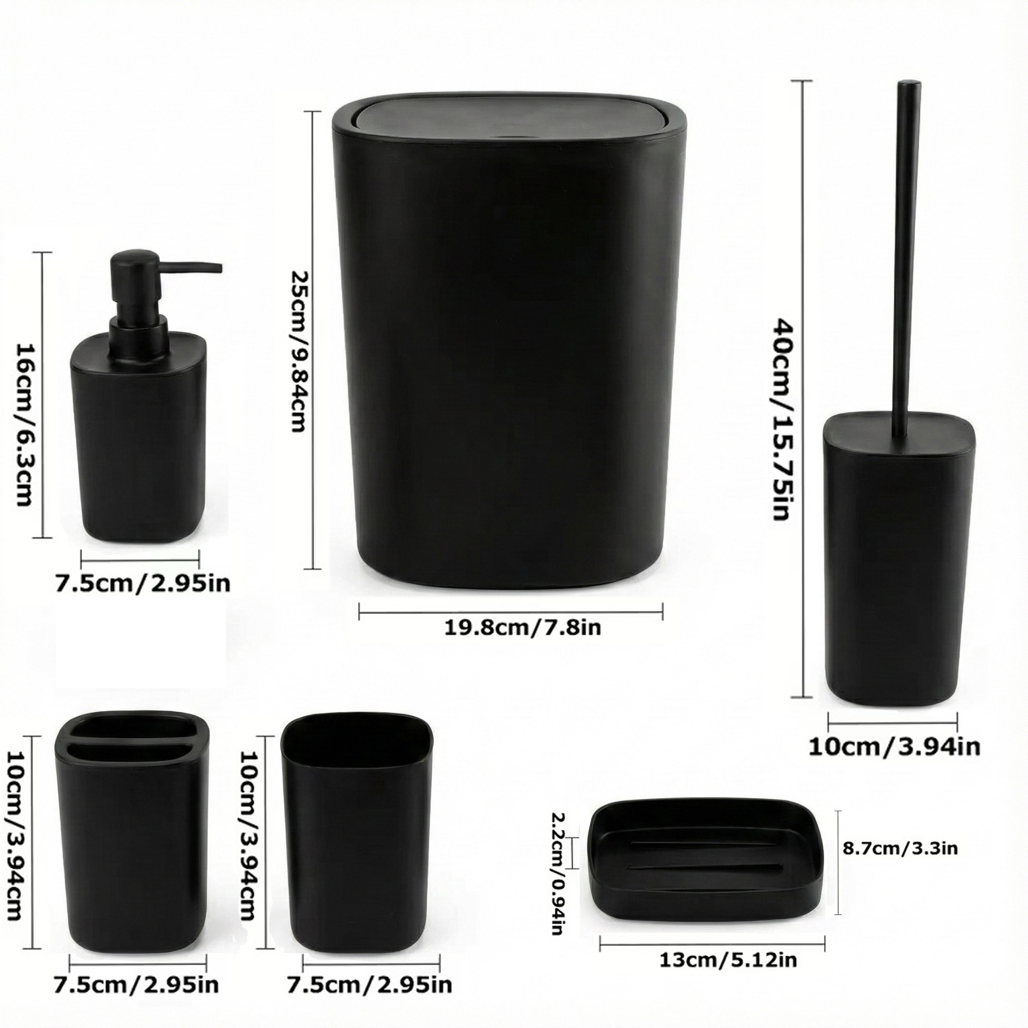 6pcs Bathroom Accessories Set, - Zara Home Bathroom Set บทวิจารณ์และราคา