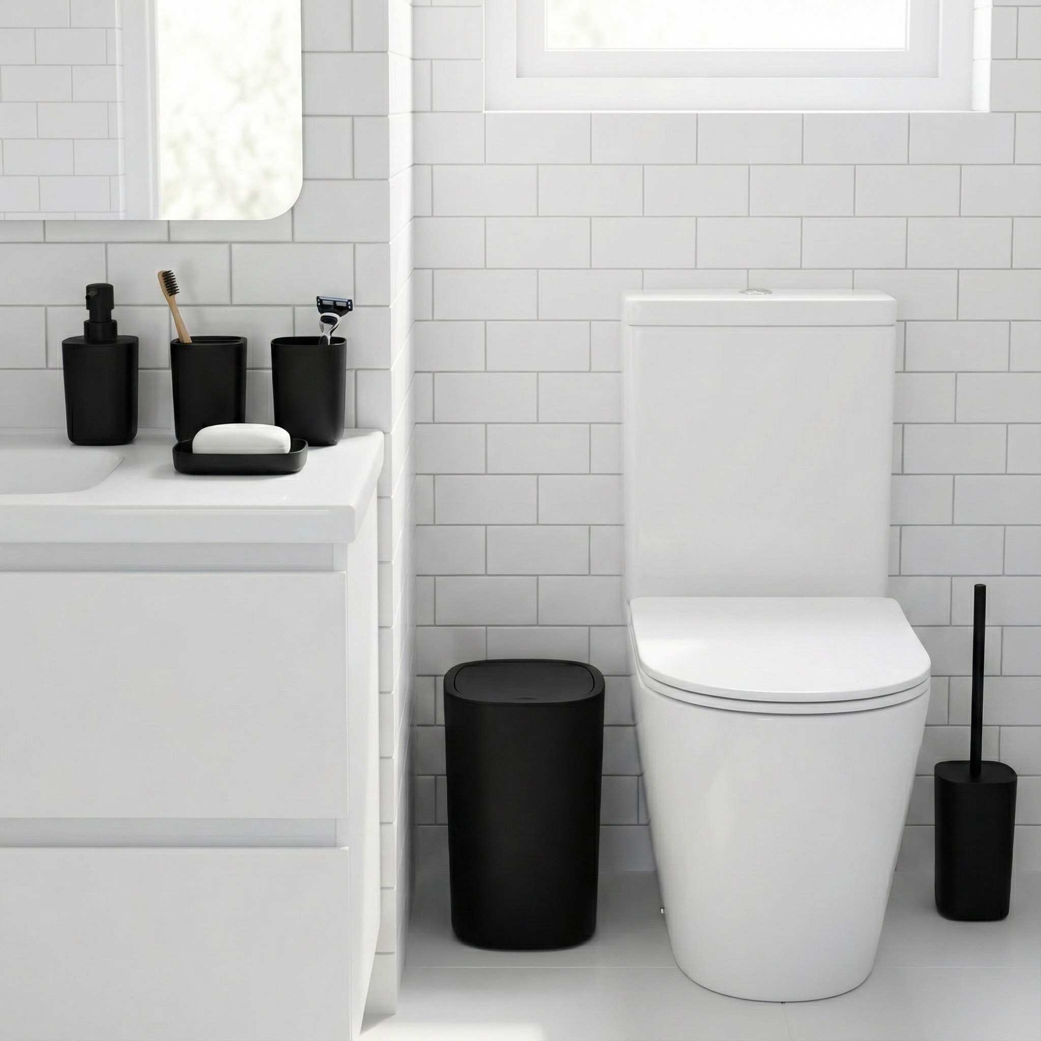 6pcs Bathroom Accessories Set, - Zara Home Bathroom Set บทวิจารณ์และราคา