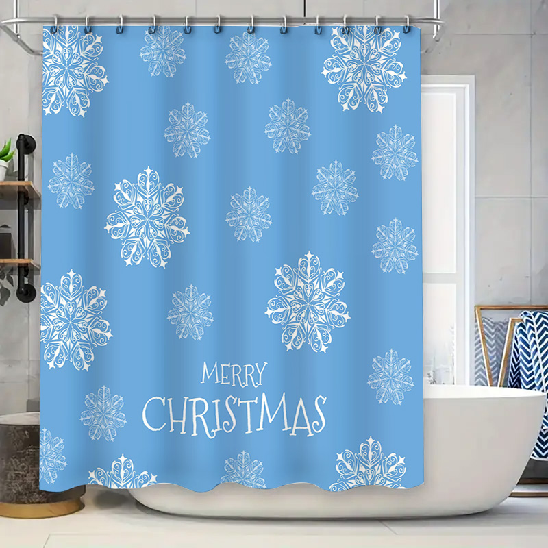 Christmas Shower Curtain Snowf - Home Bathroom Decor Ideas บทวิจารณ์และราคา