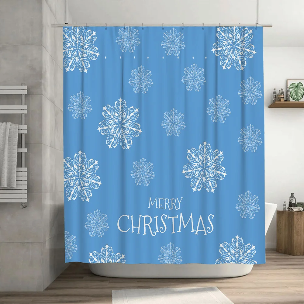 Christmas Shower Curtain Snowf - Home Bathroom Decor Ideas บทวิจารณ์และราคา