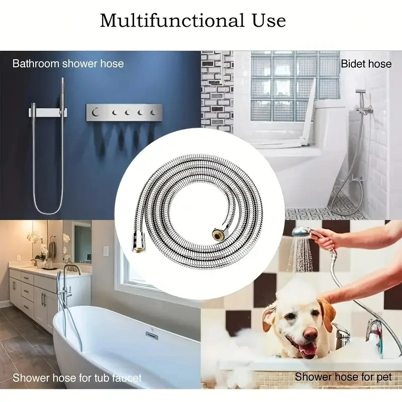 1pcs 2M Stainless Steel Hose E - Home Bathroom Equipment บทวิจารณ์และราคา