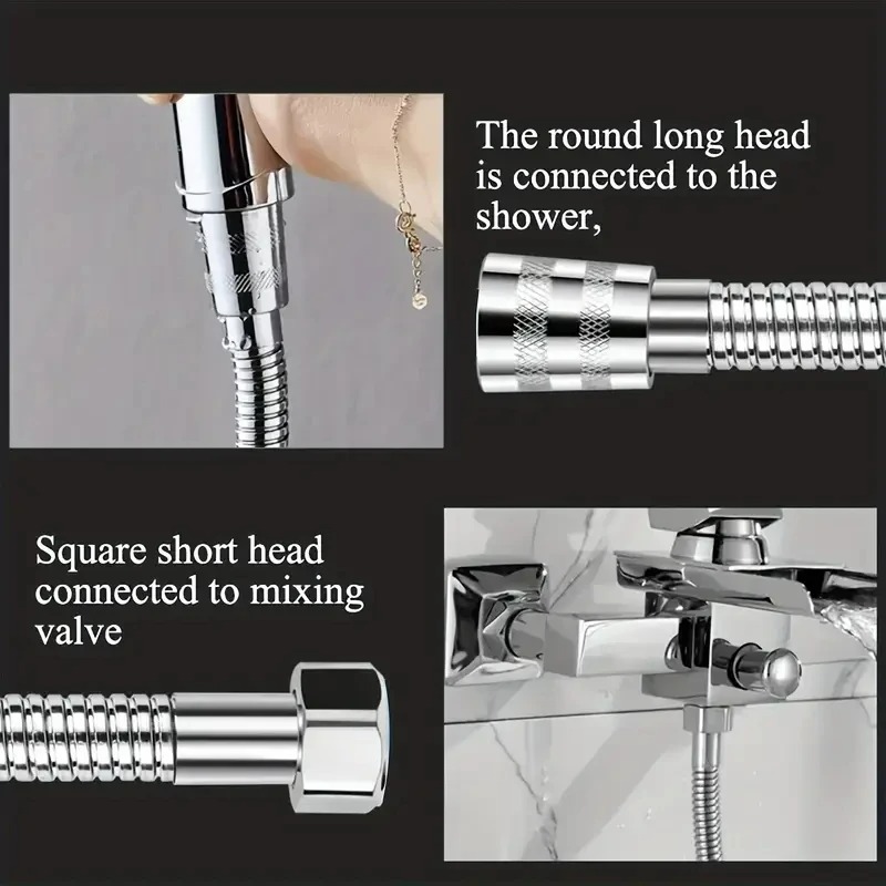 1pcs 2M Stainless Steel Hose E - Home Bathroom Equipment บทวิจารณ์และราคา