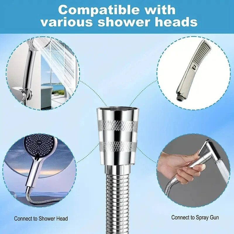1pcs 2M Stainless Steel Hose E - Home Bathroom Equipment บทวิจารณ์และราคา