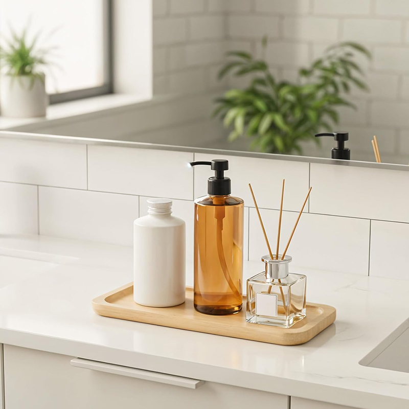 Bamboo Bathroom Accessories Se - Zara Home Bathroom Set บทวิจารณ์และราคา