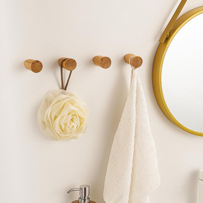 Wall Hanger Wood Hook Beech Ho - Home Bathroom Key บทวิจารณ์และราคา