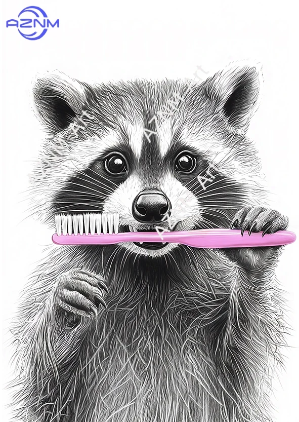 1PC Funny Otter Raccoon Bathro - Home Bathroom Pictures บทวิจารณ์และราคา