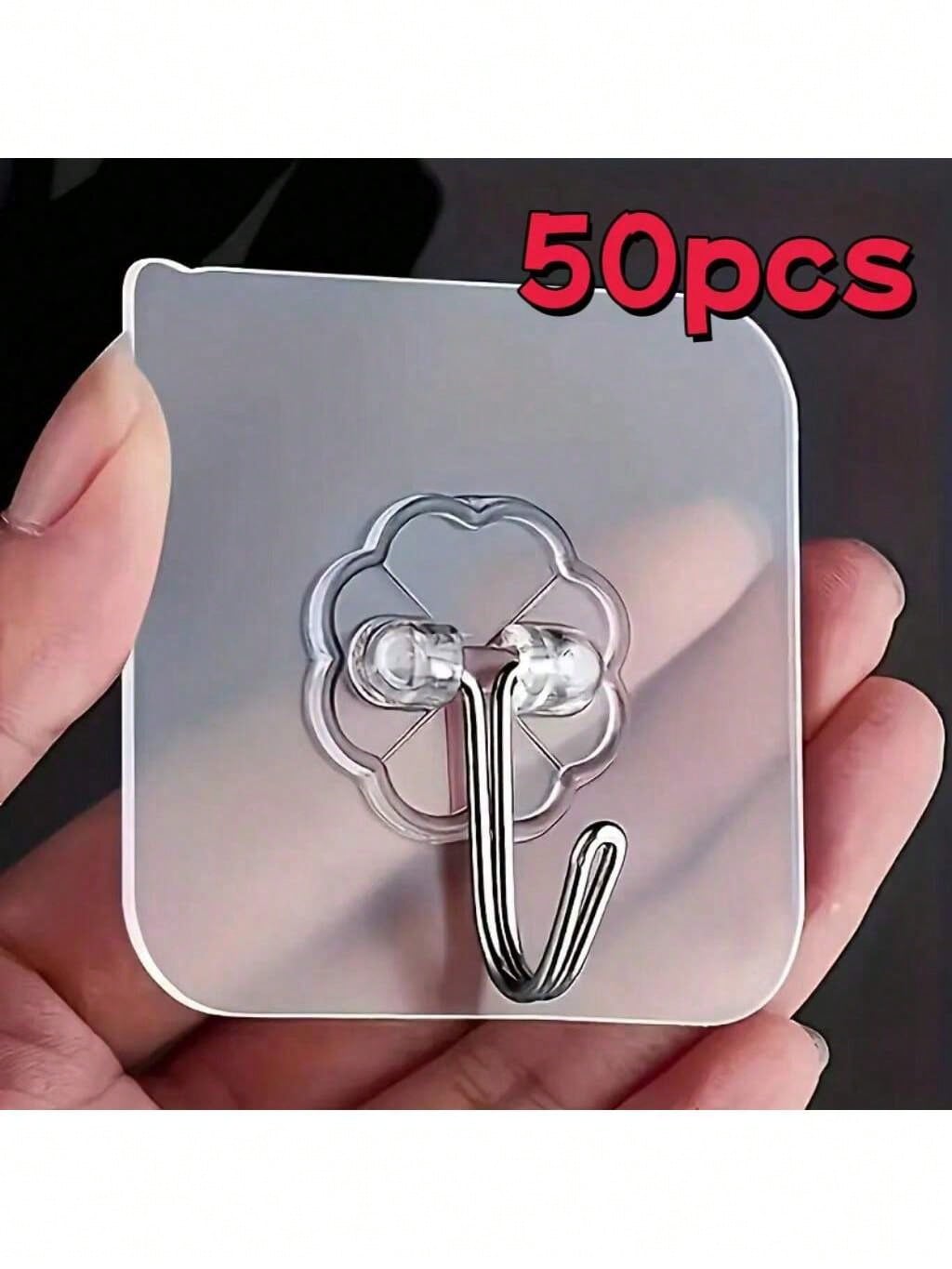 50 Pcs Stick Seamless Wall Hoo - Home Bathroom Key บทวิจารณ์และราคา