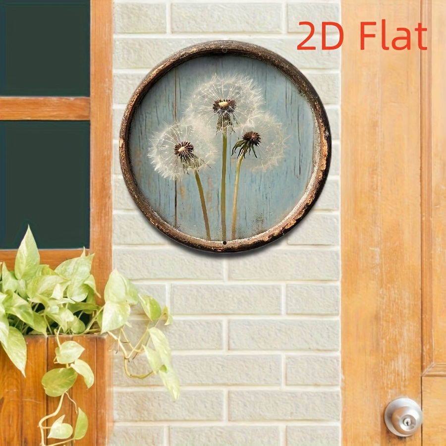 Vintage Rustic Dandelion Wall  - Home Bathroom Door Signs บทวิจารณ์และราคา