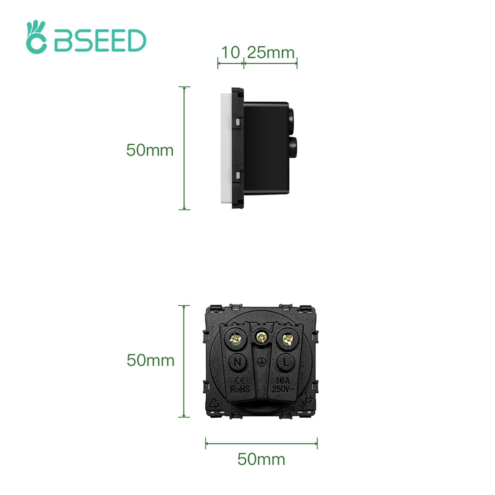 BSEED French Plug Wall Socket  - Home Bathroom Key บทวิจารณ์และราคา