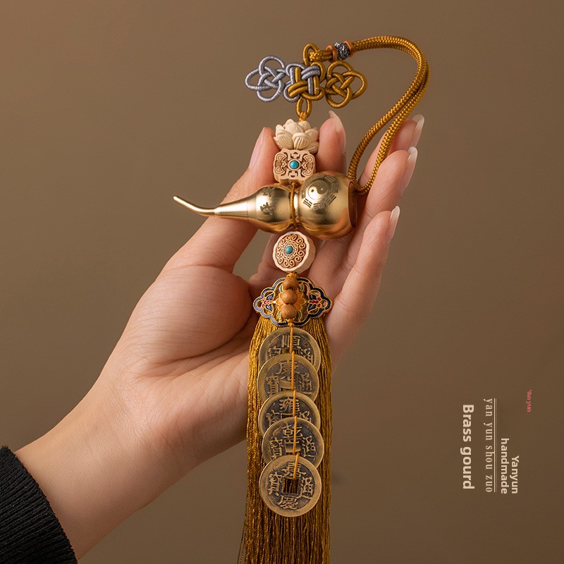 Brass Gourd Hanging Ornament W - Home Bathroom Key บทวิจารณ์และราคา