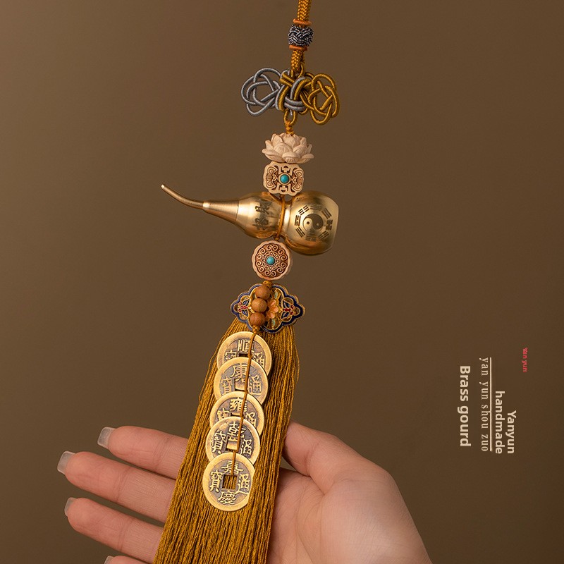 Brass Gourd Hanging Ornament W - Home Bathroom Key บทวิจารณ์และราคา