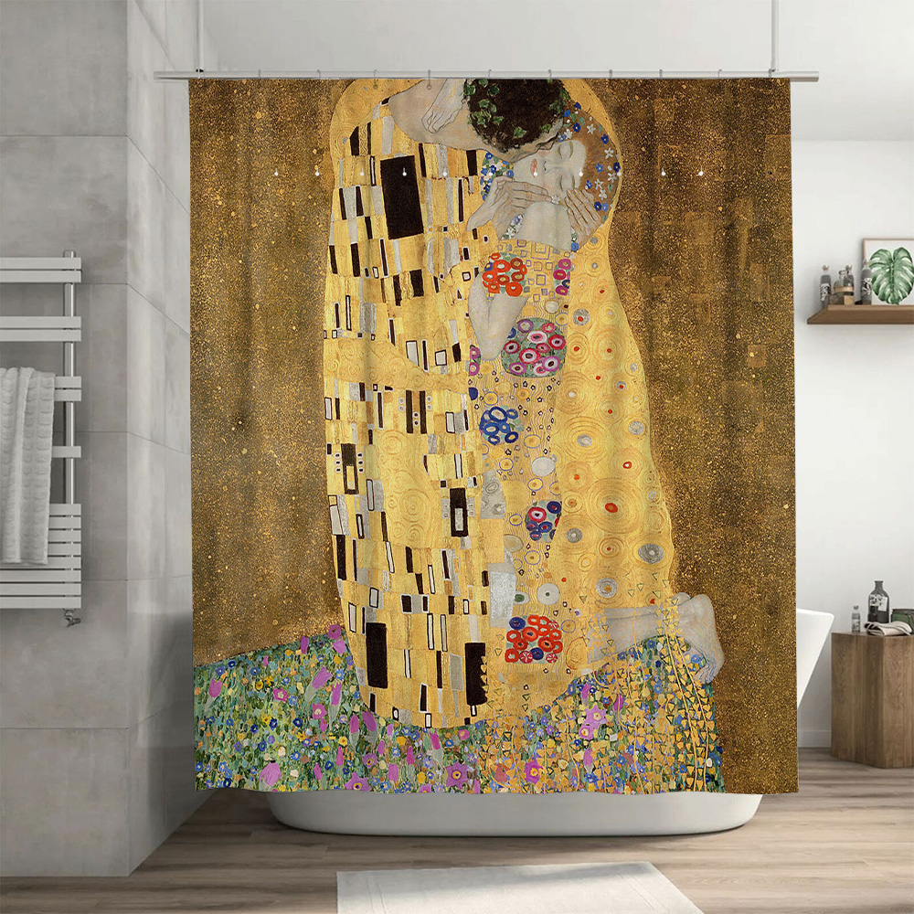 Golden Shower Curtain with Gus - Home Bathroom Decor Ideas บทวิจารณ์และราคา
