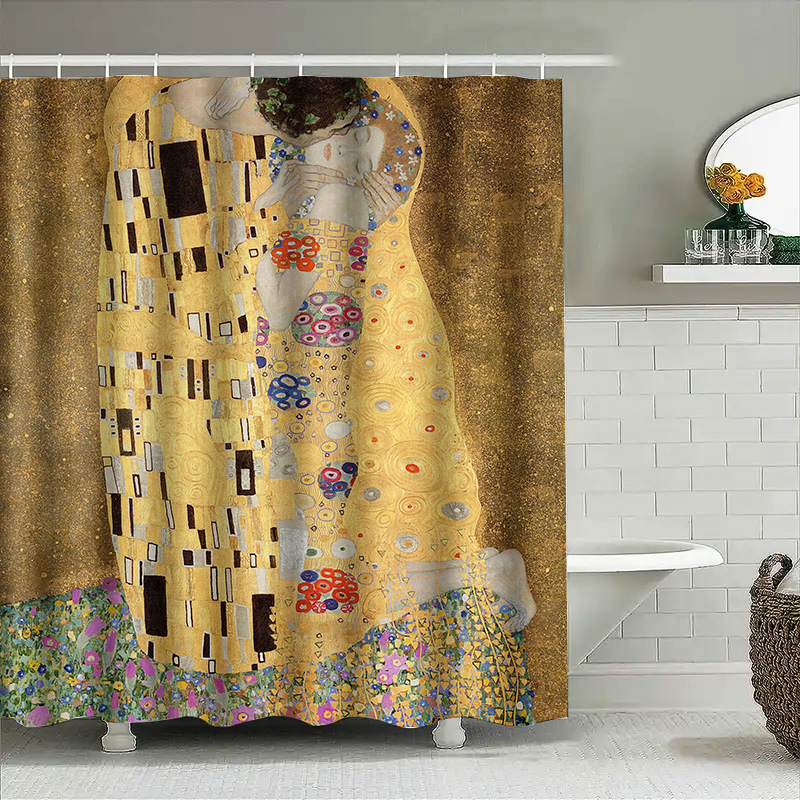 Golden Shower Curtain with Gus - Home Bathroom Decor Ideas บทวิจารณ์และราคา
