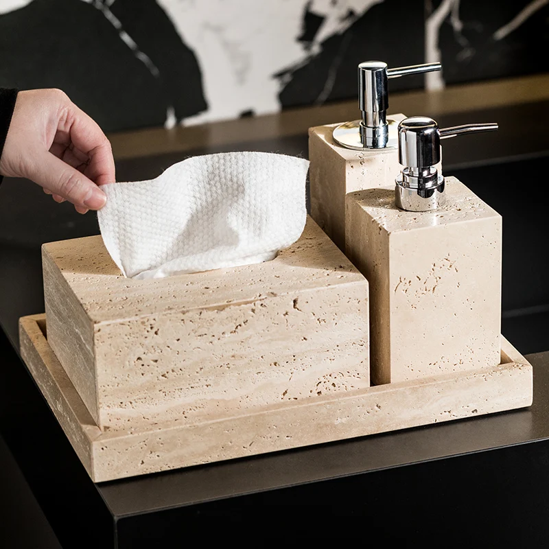 Beige Travertine Bathroom Set  - Zara Home Bathroom Set บทวิจารณ์และราคา