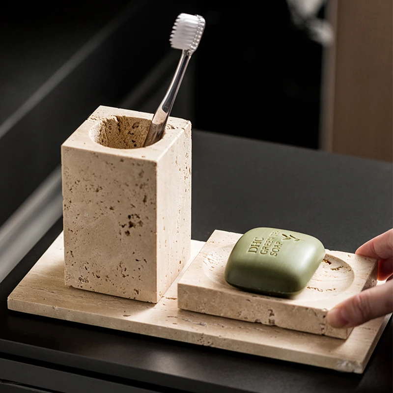 Beige Travertine Bathroom Set  - Zara Home Bathroom Set บทวิจารณ์และราคา