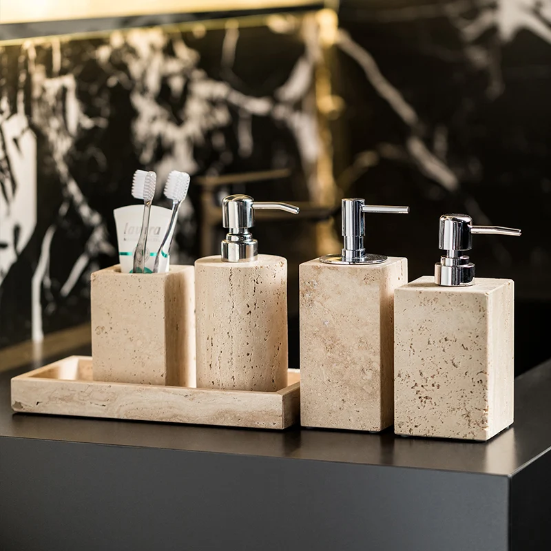 Beige Travertine Bathroom Set  - Zara Home Bathroom Set บทวิจารณ์และราคา