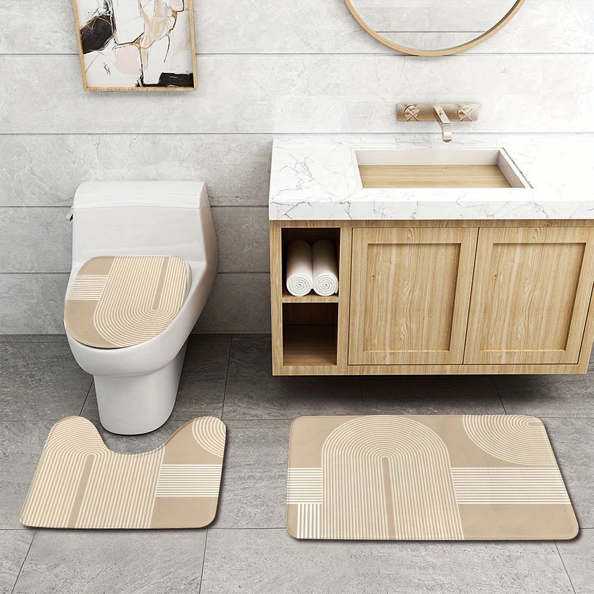 3 Piece Scandinavian Bathroom  - Zara Home Bathroom Set บทวิจารณ์และราคา