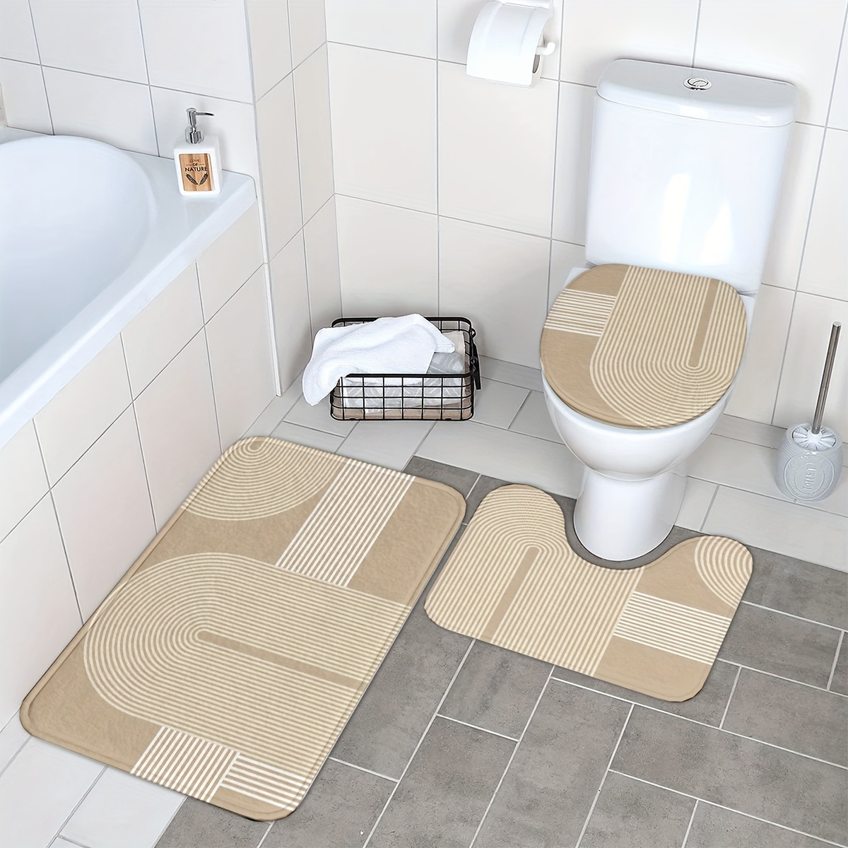 3 Piece Scandinavian Bathroom  - Zara Home Bathroom Set บทวิจารณ์และราคา