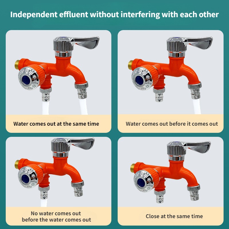 Faucet Double Outlet Dual Cont - Home Outlet Bathroom บทวิจารณ์และราคา