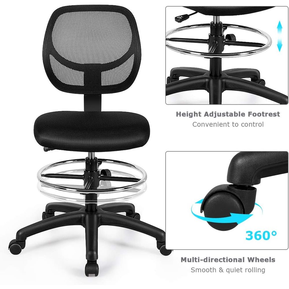 Ergonomic Black Mesh Swivel Of - Home & Bathroom Building Products Pte Ltd บทวิจารณ์และราคา